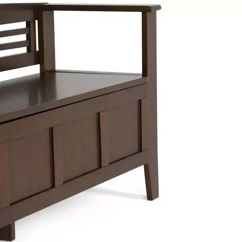 Banc de rangement en bois massif 48 Chandler - Wyndenhall
