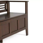 Banc de rangement en bois massif 48 Chandler - Wyndenhall
