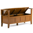 Banc de rangement en bois massif 48 Chandler - Wyndenhall