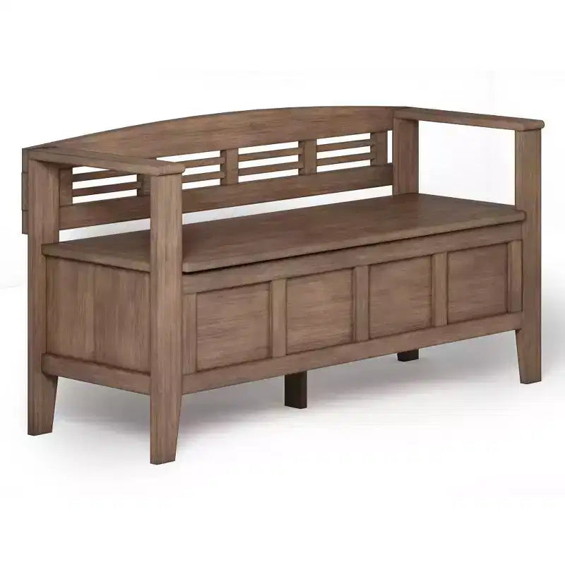 Banc de rangement en bois massif 48 Chandler - Wyndenhall