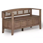 Banc de rangement en bois massif 48 Chandler - Wyndenhall