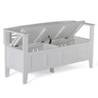 Banc de rangement en bois massif 48 Chandler - Wyndenhall