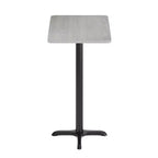 Flash Furniture Plateau de table rectangulaire stratifié 24'' x 30'' avec pied de table hauteur bar 22'' x 22''