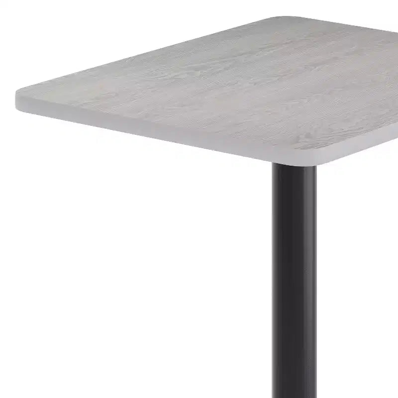 Flash Furniture Plateau de table rectangulaire stratifié 24'' x 30'' avec pied de table hauteur bar 22'' x 22''