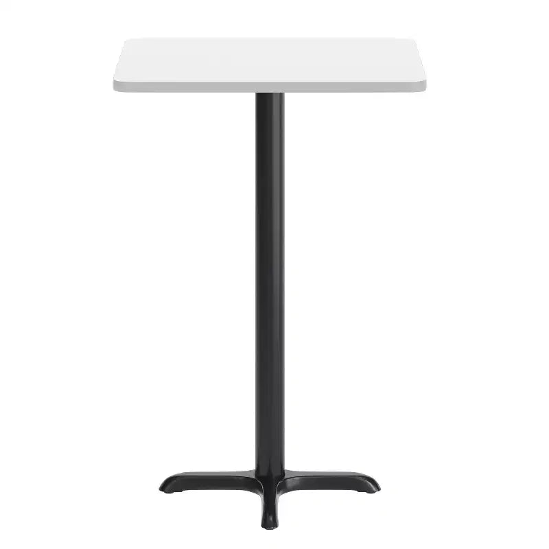 Flash Furniture Plateau de table rectangulaire stratifié 24'' x 30'' avec pied de table hauteur bar 22'' x 22''