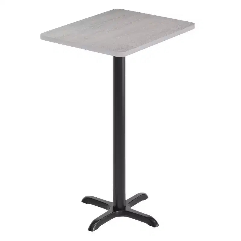 Flash Furniture Plateau de table rectangulaire stratifié 24'' x 30'' avec pied de table hauteur bar 22'' x 22''