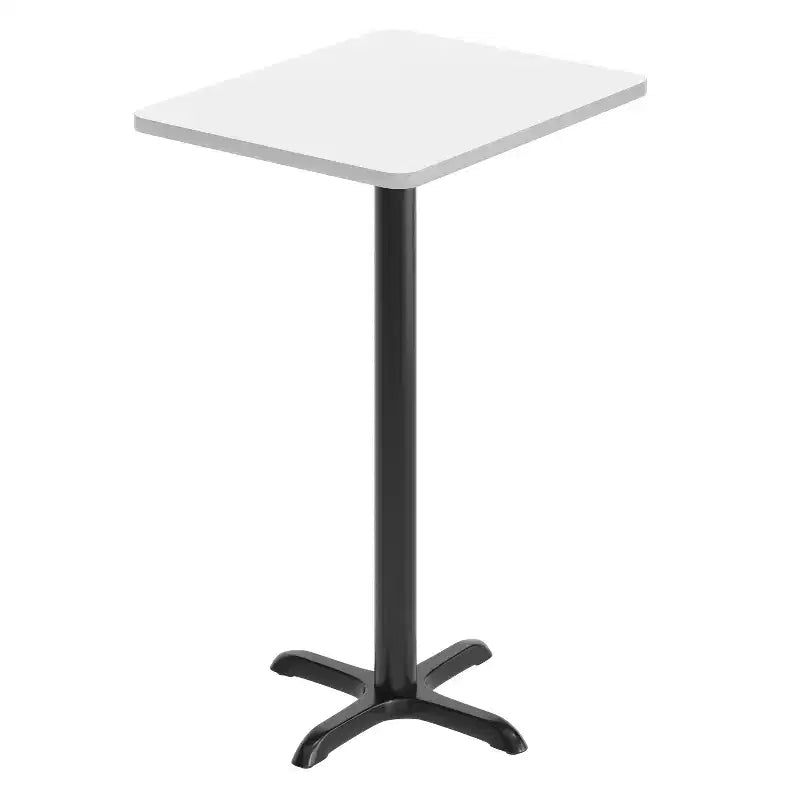 Flash Furniture Plateau de table rectangulaire stratifié 24'' x 30'' avec pied de table hauteur bar 22'' x 22''