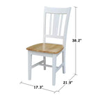 Lot de 2 chaises San Remo Splatback – International Concepts