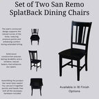 Lot de 2 chaises San Remo Splatback – International Concepts
