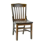 Chaise de restaurant en bois à dossier écolier de la série HERCULES de Flash Furniture