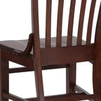 Chaise de restaurant en bois à dossier écolier de la série HERCULES de Flash Furniture