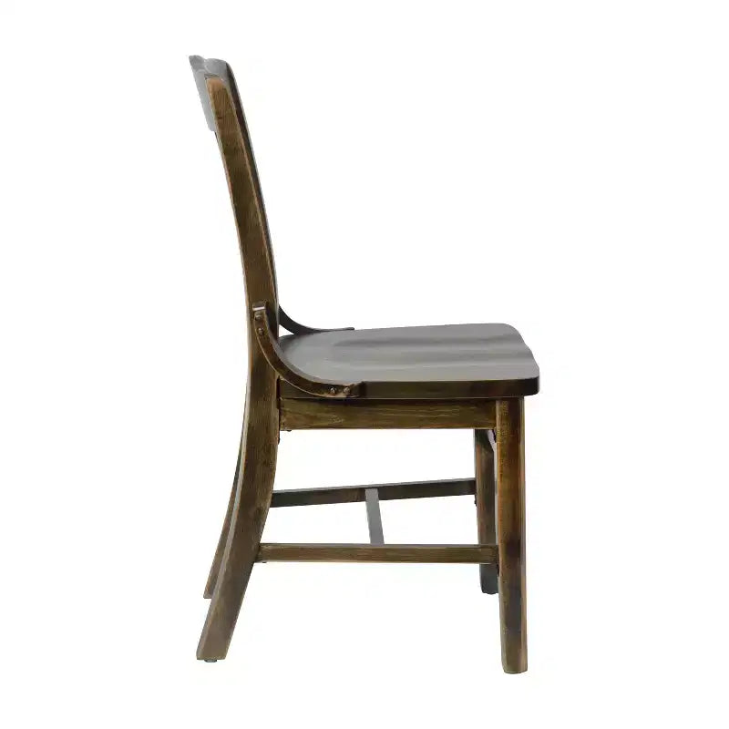 Chaise de restaurant en bois à dossier écolier de la série HERCULES de Flash Furniture