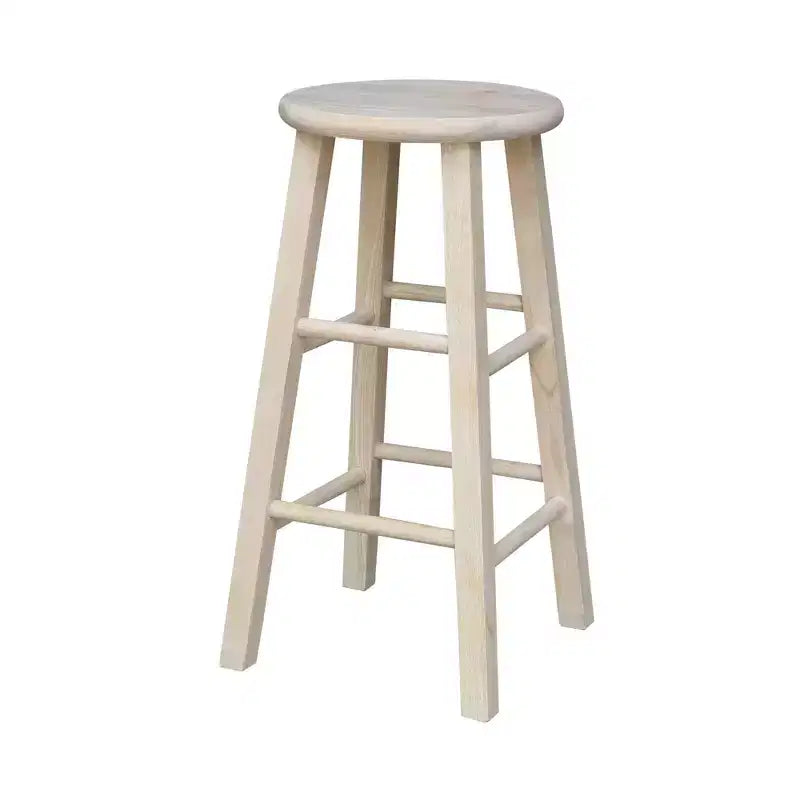 Round Top Barstool Unfinished - International Concepts
