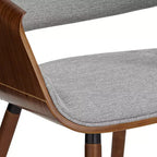 Chaise de salle à manger Studio 55D en tissu gris et bois de hêtre Westin