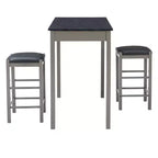 Ensemble de salle à manger 3 pièces table et tabourets hauteur comptoir Lancer Tavern - Linon