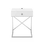 Table de chevet Vish 1 tiroir avec port USB de 24/7 Shop At Home