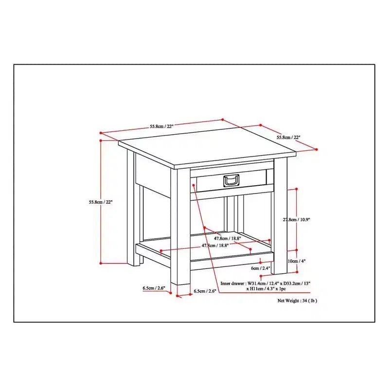 Table d'appoint 22 Garret - WyndenHall
