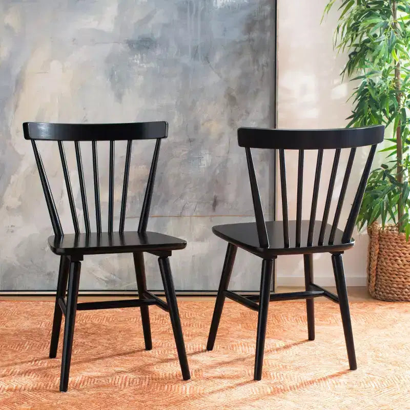 Chaise de salle à manger Winona à dossier à fuseaux - DCH8500 - Safavieh