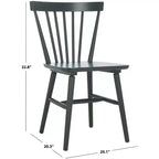 Chaise de salle à manger Winona à dossier à fuseaux - DCH8500 - Safavieh