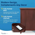 Table d'appoint Alcott avec tiroir simple et armoire de rangement - ClickDecor