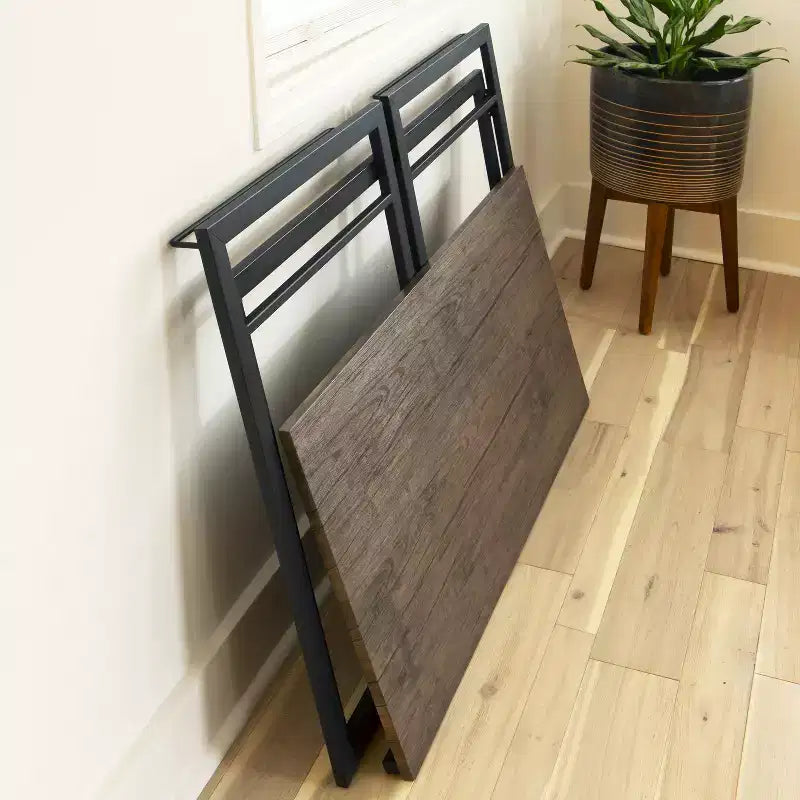 Flash Furniture Bureau pliant rustique pour ordinateur de bureau à domicile - 40