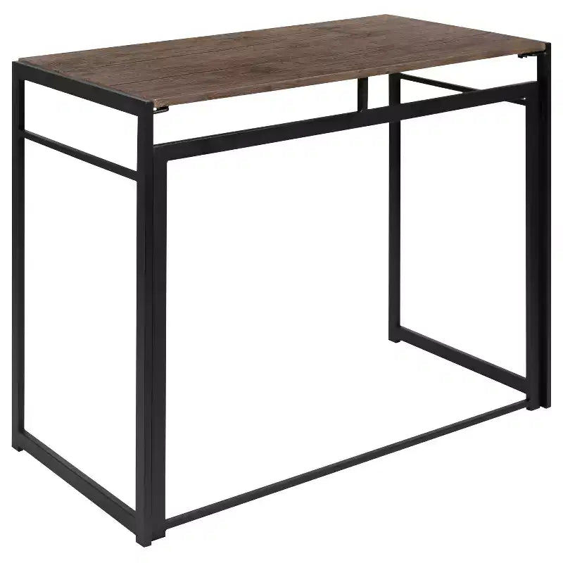 Flash Furniture Bureau pliant rustique pour ordinateur de bureau à domicile - 40