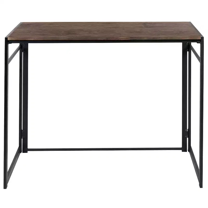 Flash Furniture Bureau pliant rustique pour ordinateur de bureau à domicile - 40