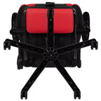 Chaise de jeu Flash Furniture X30 Chaise de bureau ergonomique de course avec dossier entièrement inclinable et repose-pieds coulissant en cuir souple rouge