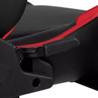 Chaise de jeu Flash Furniture X30 Chaise de bureau ergonomique de course avec dossier entièrement inclinable et repose-pieds coulissant en cuir souple rouge