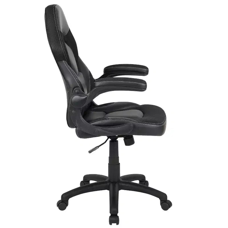 Fauteuil de bureau ergonomique pivotant réglable Flash Furniture X10 pour gamer avec accoudoirs relevables
