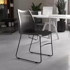 Chaise empilable Flash Furniture série HERCULES, capacité 300 kg, avec dossier aéré et piètement luge thermolaqué