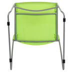 Chaise empilable Flash Furniture série HERCULES, capacité 300 kg, avec dossier aéré et piètement luge thermolaqué