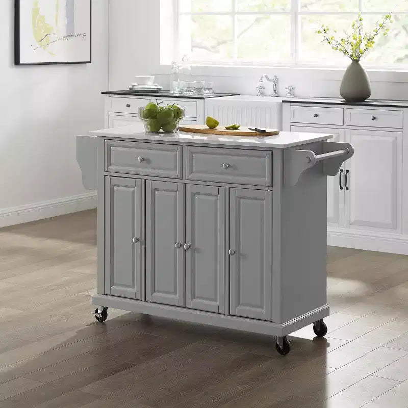 Desserte de cuisine grand format avec plateau en granit - Crosley
