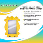 Miroir réplique Ukonic Friends TV Show Yellow Peephole Frame pour porte | 38,1 x 27,9 cm