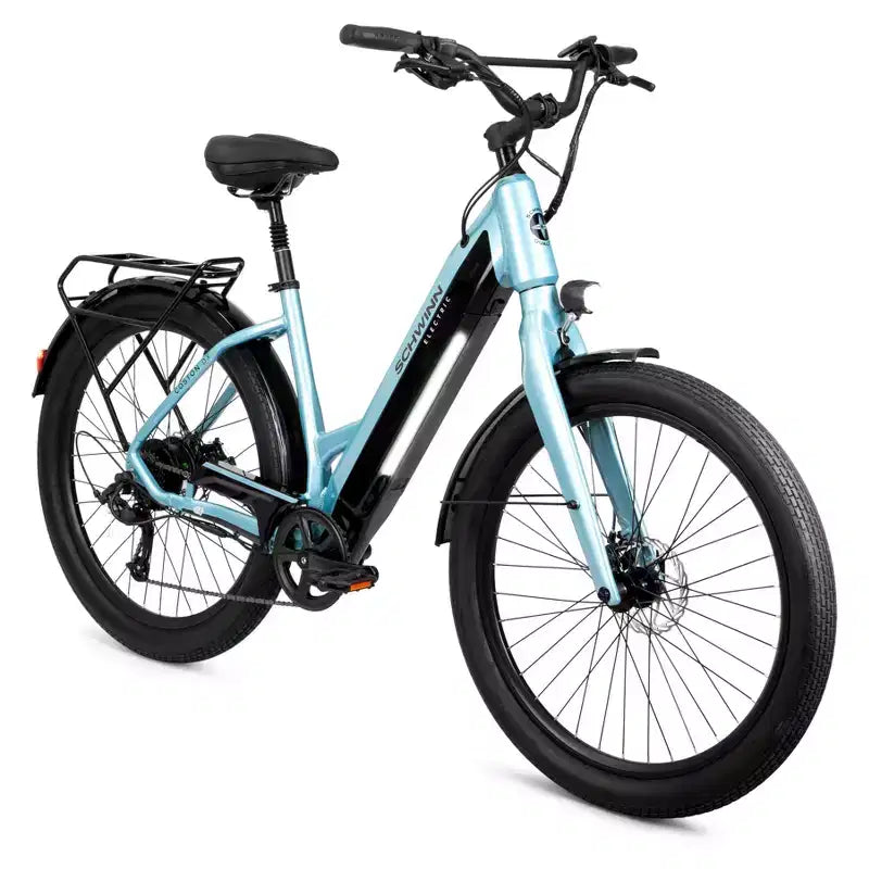 Vélo électrique hybride Schwinn Adult Coston DX 27.5 à enjambement facile