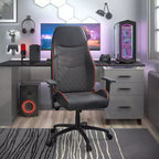 Fauteuil de gaming en similicuir surpiqué Ansar Diamond 24h/24, 7j/7, disponible à domicile