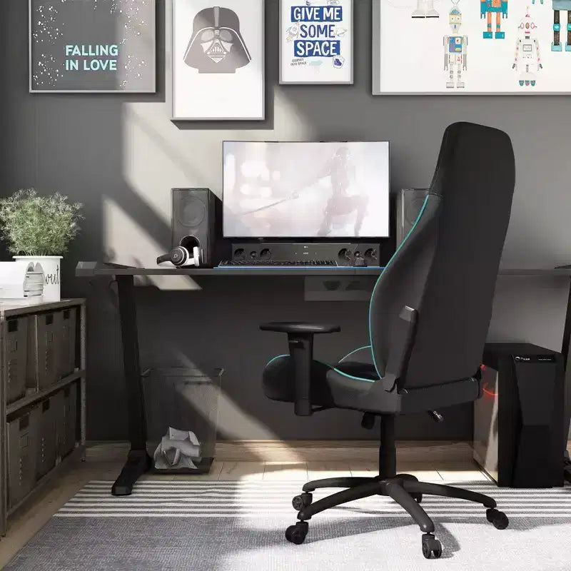 Fauteuil de gaming en similicuir surpiqué Ansar Diamond 24h/24, 7j/7, disponible à domicile