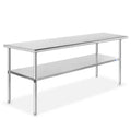 GRIDMANN Stainless Steel Tables with Undershelf, NSF Commercial Kitchen Work & Prep Tables for Restaurant and Home