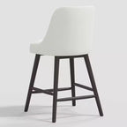 Tabouret de bar 27 Geller avec repose-pieds en lin texturé - Threshold