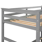 Lit superposé en bois, double sur double, avec 4 tiroirs, lit gigogne et escalier-ModernLuxe