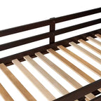 Lit superposé en bois, double sur double, avec 4 tiroirs, lit gigogne et escalier-ModernLuxe