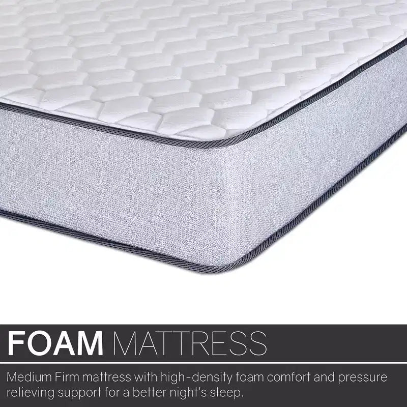 Matelas en mousse haute densité, ferme moyen, plateau serré, 7 pouces, Continental Sleep.