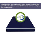 Matelas imperméable Continental Sleep, 10 pouces, vinyle, surpiqué serré, double face, fermeté moyenne,