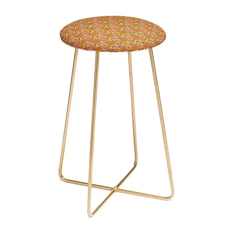 Tabouret de bar à hauteur de comptoir ThirtyOne Illustrations Spring en Rétro - Deny Designs