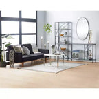 Miroir mural ovale contemporain en bois Olivia & May