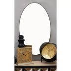 Miroir mural ovale contemporain en bois Olivia & May