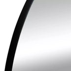 Miroir mural ovale contemporain en bois Olivia & May