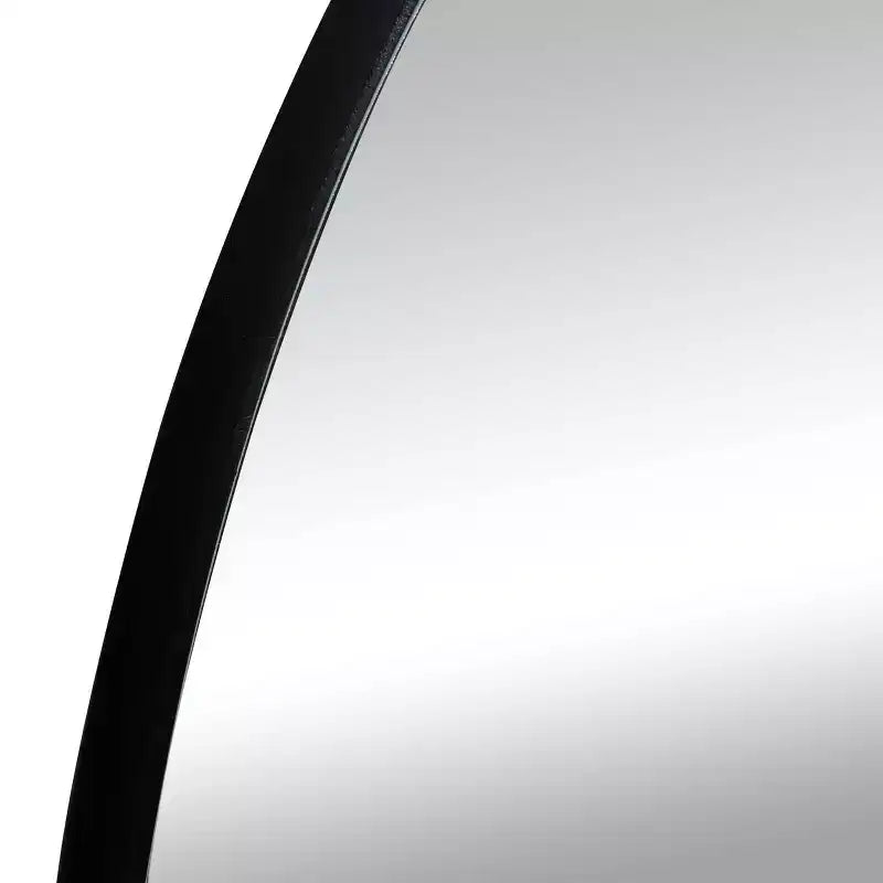 Miroir mural ovale contemporain en bois Olivia & May