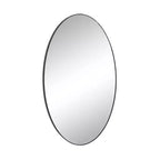 Miroir mural ovale contemporain en bois Olivia & May