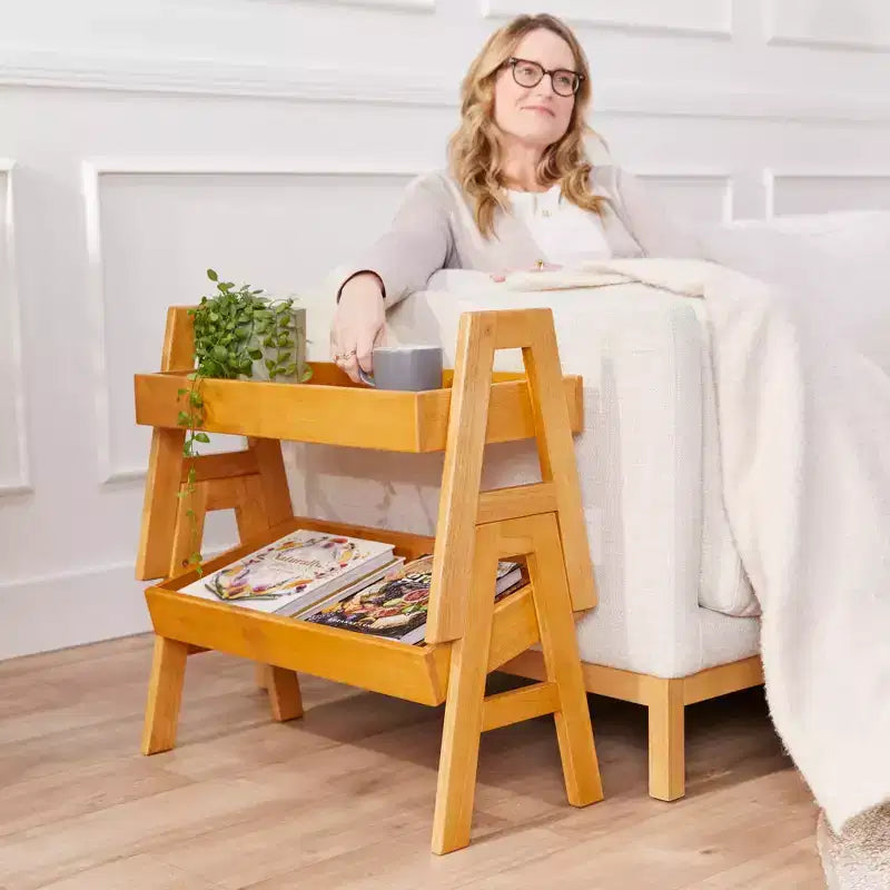 Meuble de rangement empilable ECR4Kids avec bordure intégrale, Présentoir à livres